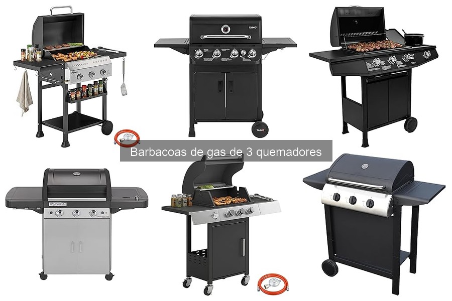 ** Mejores barbacoas de gas de 3 quemadores: comparativa 2023