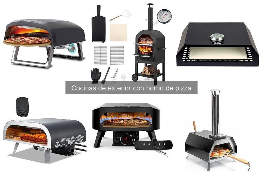 Mejores cocinas de exterior con horno de pizza para familias