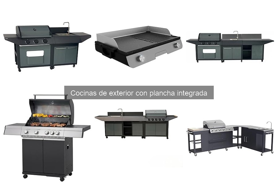 Mejores cocinas de exterior con plancha integrada para familias