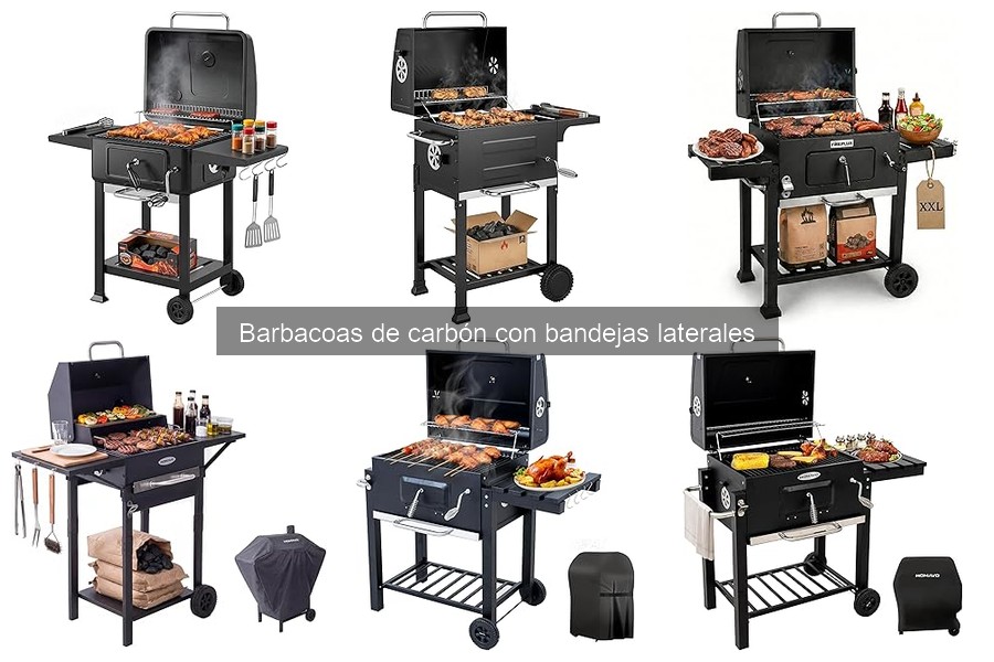 Mejores marcas de barbacoas de carbón con bandejas laterales