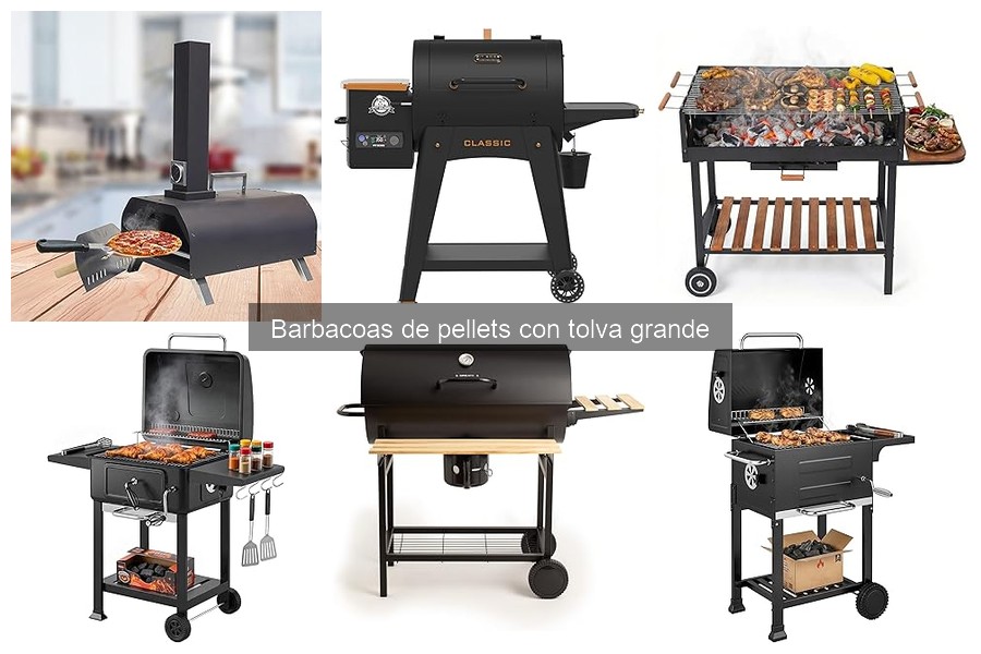 Mejores marcas de barbacoas de pellets con tolva grande