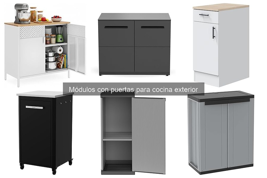 Mejores marcas de módulos con puertas para cocina exterior