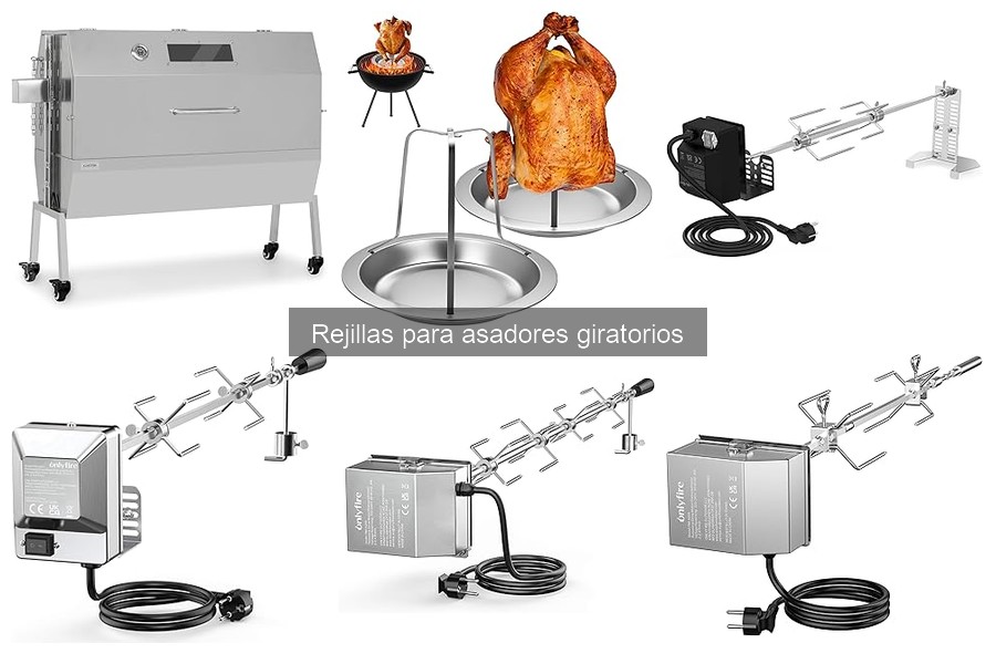 Mejores marcas de rejillas para asadores giratorios