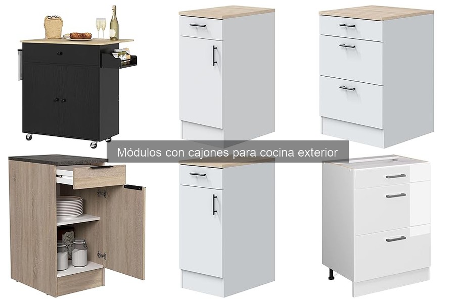 Mejores módulos con cajones para cocina exterior 2023