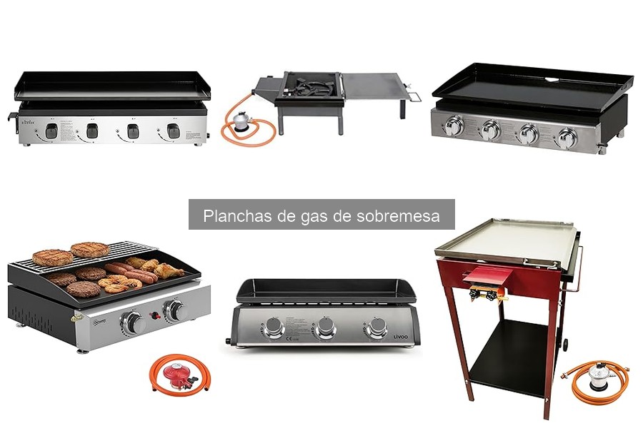Mejores planchas de gas de sobremesa para asar carne
