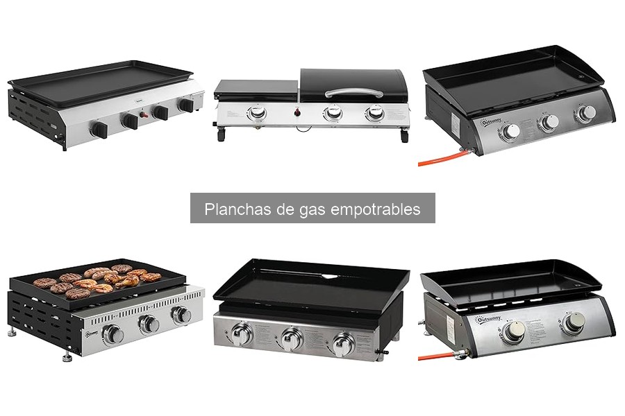 Mejores planchas de gas empotrables para asar carne