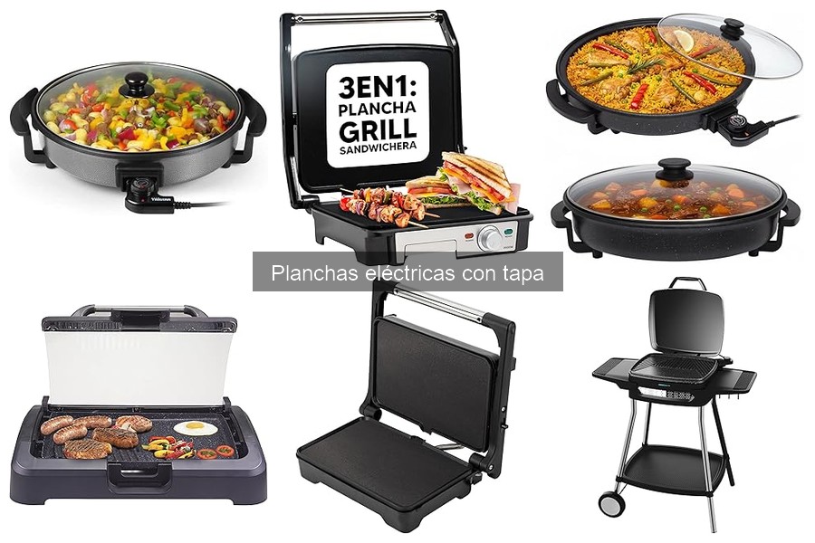 Mejores planchas eléctricas con tapa para cocinar carne