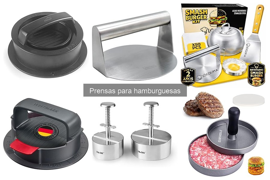 Mejores prensas para hamburguesas en 2023: top recomendaciones