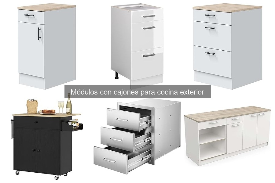 Módulo con cajones para cocina exterior: ¿Qué es y sus usos?