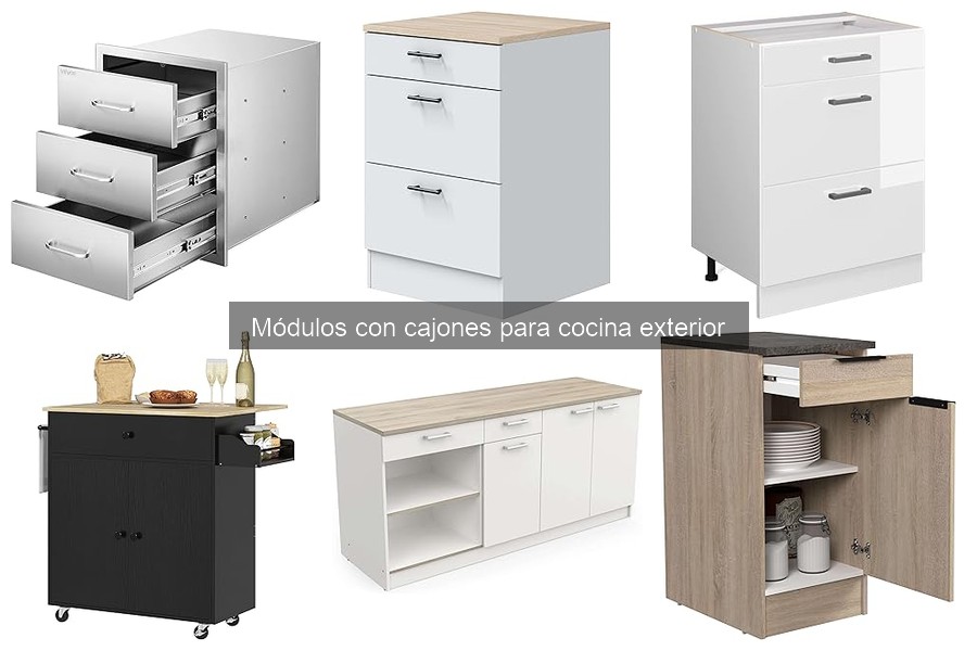 Ofertas y precios de módulos con cajones para cocina exterior