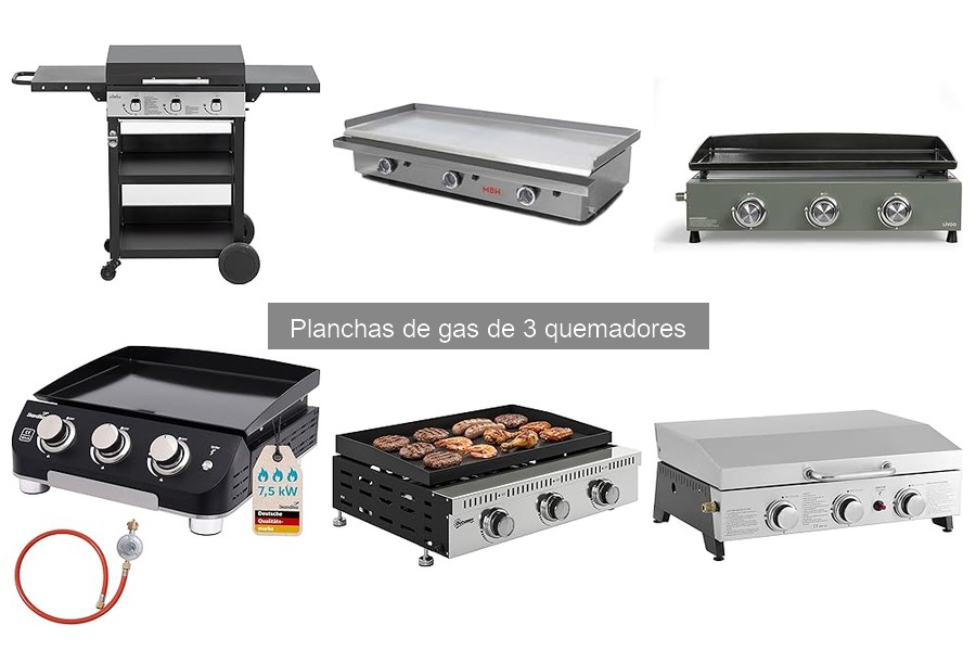 Ofertas y precios de planchas de gas de 3 quemadores