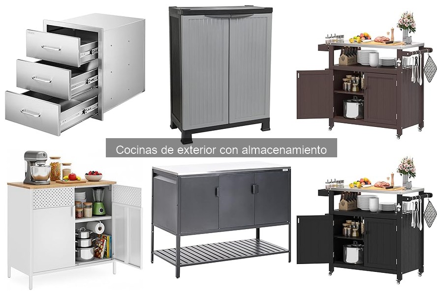 Opiniones sobre cocinas de exterior con almacenamiento