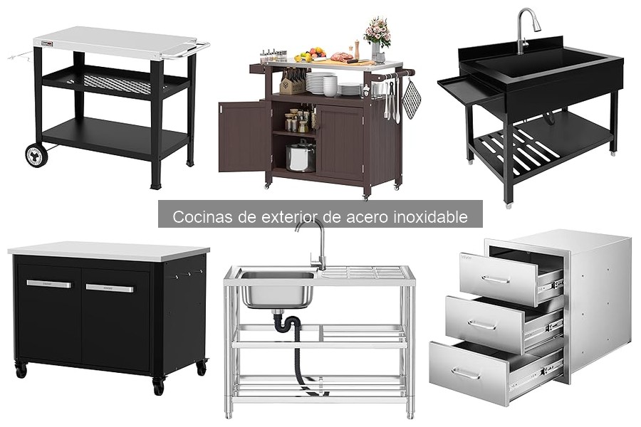 Personaliza tu cocina de exterior de acero inoxidable fácilmente