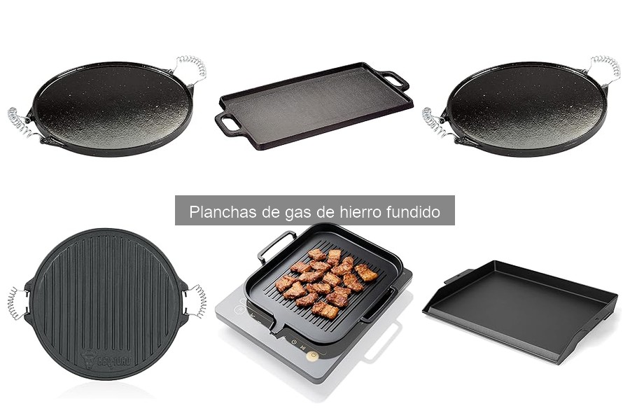 ¿Plancha de gas de hierro fundido para interior o exterior?