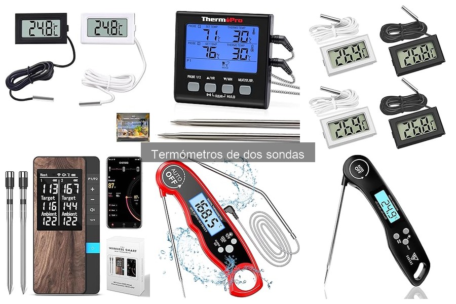 Problemas comunes con termómetros de dos sondas y soluciones