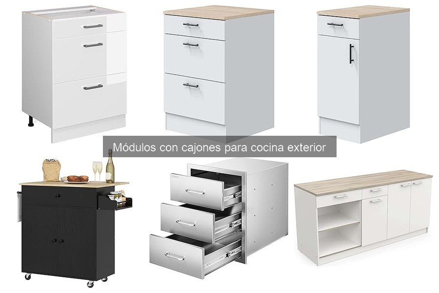 Problemas comunes en módulos con cajones de cocina exterior