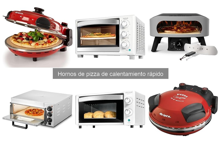 ¿Qué es un horno de pizza de calentamiento rápido?