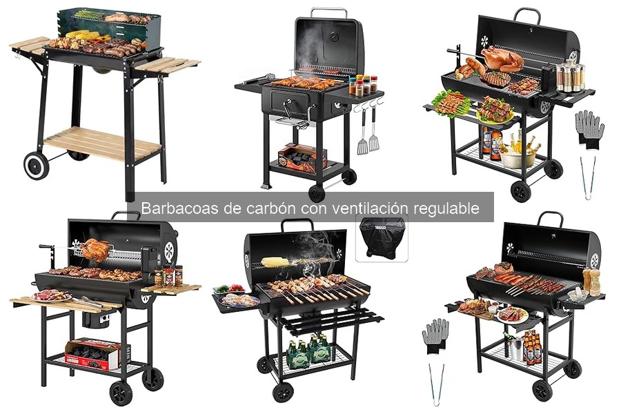 ¿Qué es una barbacoa de carbón con ventilación regulable?