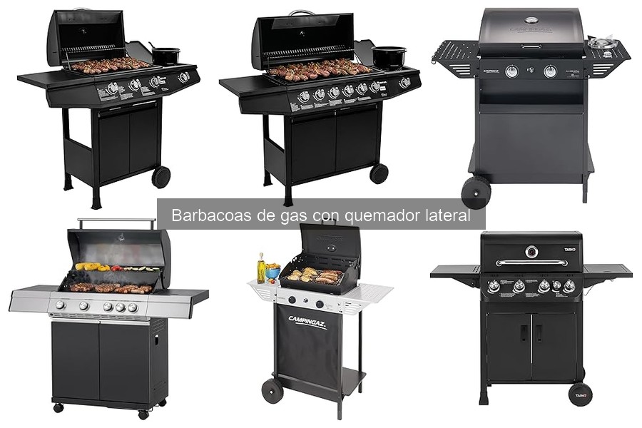 ¿Qué es una barbacoa de gas con quemador lateral?