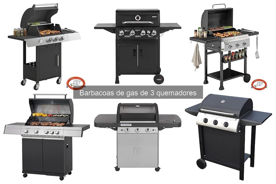 ¿Qué es una barbacoa de gas de 3 quemadores? Características y beneficios