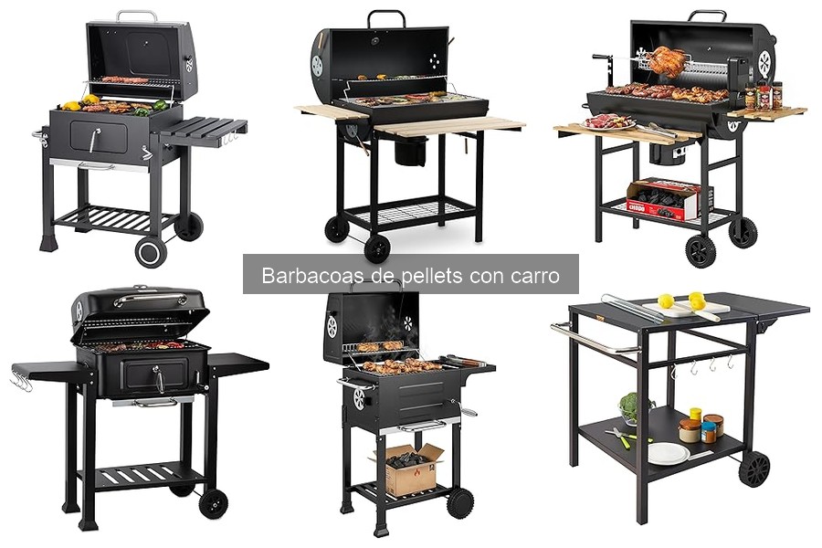 ¿Qué es una barbacoa de pellets con carro? Características