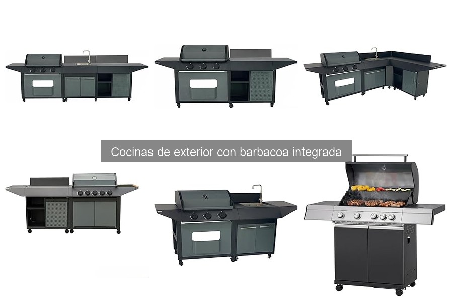 ¿Qué es una cocina de exterior con barbacoa integrada?