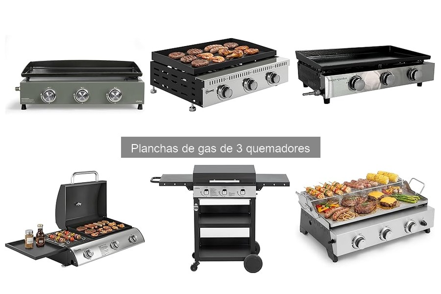 ¿Qué es una plancha de gas de 3 quemadores? Características y usos