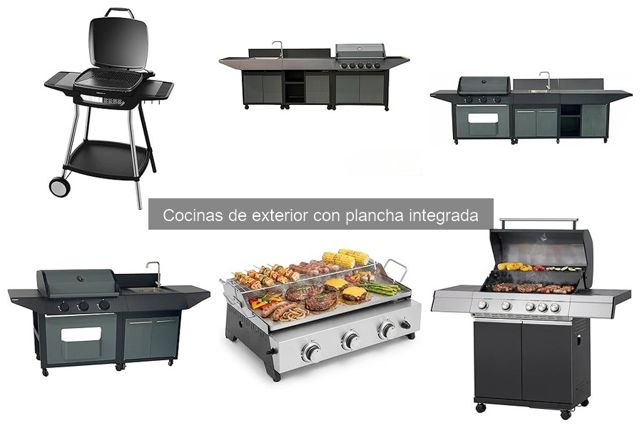 ¿Qué son las cocinas de exterior con plancha integrada?