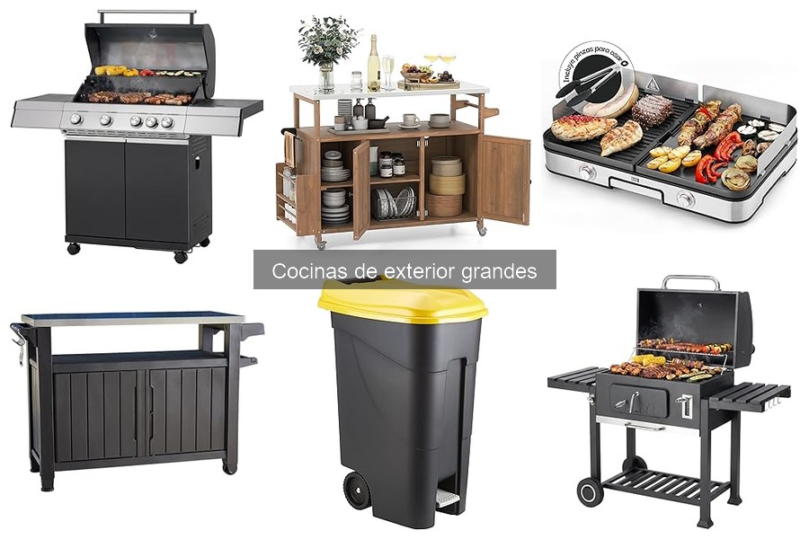 ¿Qué son las cocinas de exterior grandes? Características y beneficios