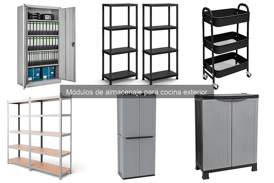 ¿Qué son los módulos de almacenaje para cocina exterior?