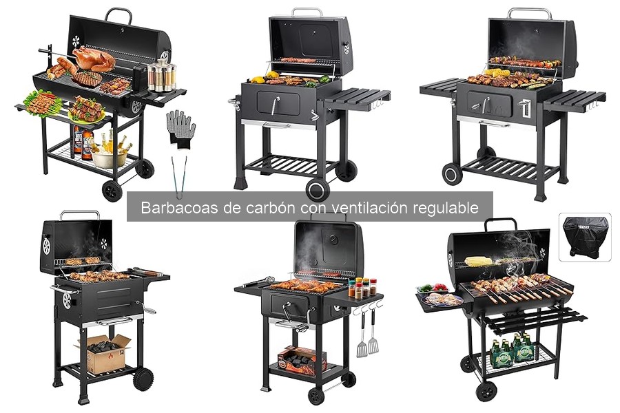 Recetas deliciosas para barbacoas de carbón con ventilación regulable