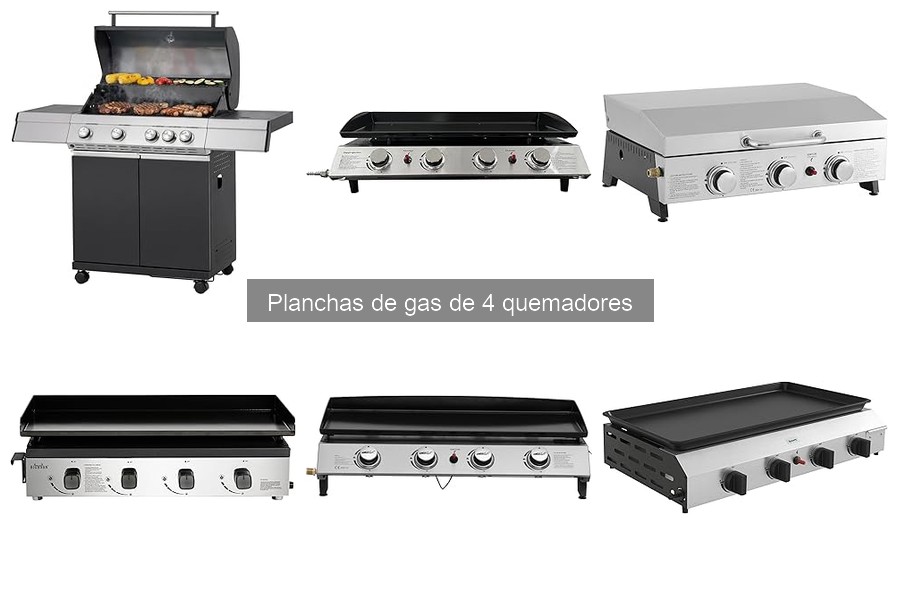 Recetas deliciosas para planchas de gas de 4 quemadores