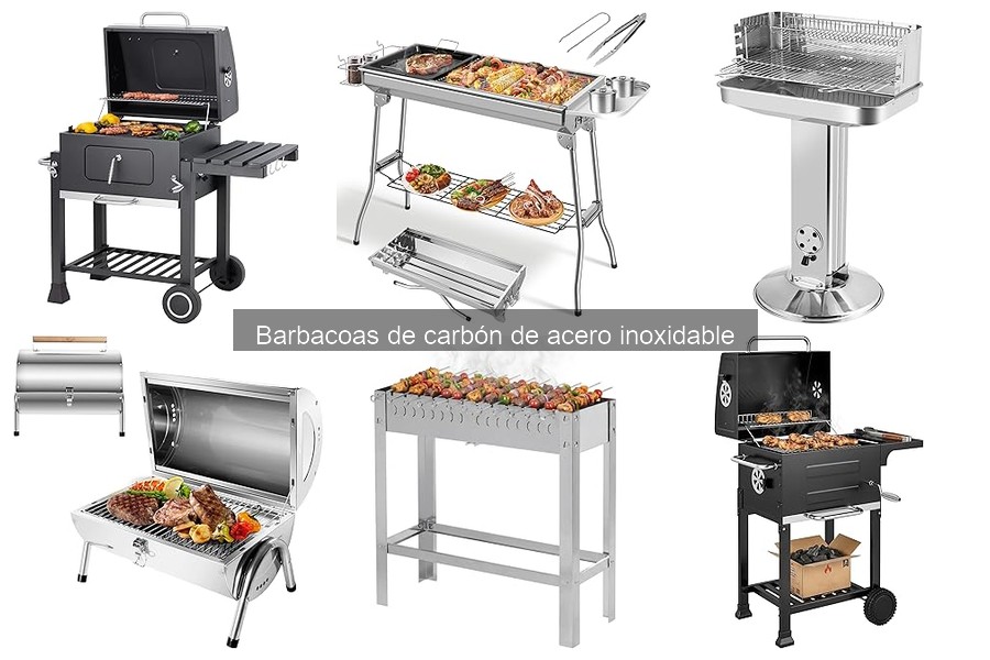 Recetas fáciles para barbacoas de carbón de acero inoxidable
