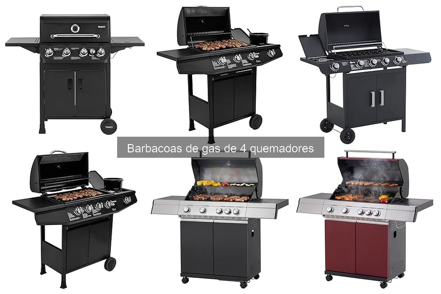 Recetas fáciles para barbacoas de gas de 4 quemadores