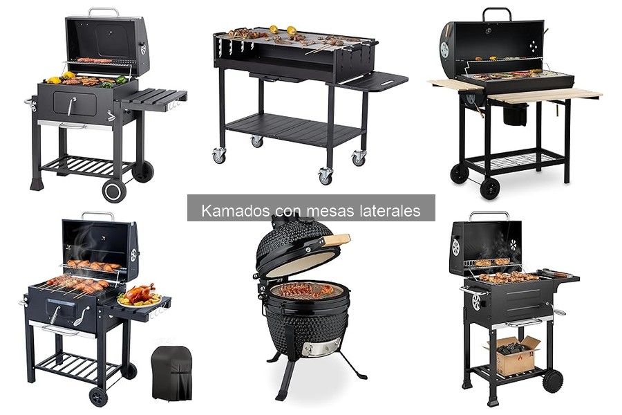 Recetas irresistibles para cocinar en tu kamado con mesas laterales