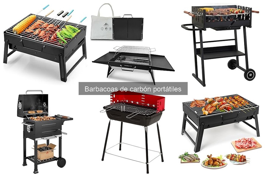 Tipos de barbacoas de carbón portátiles para disfrutar al aire libre