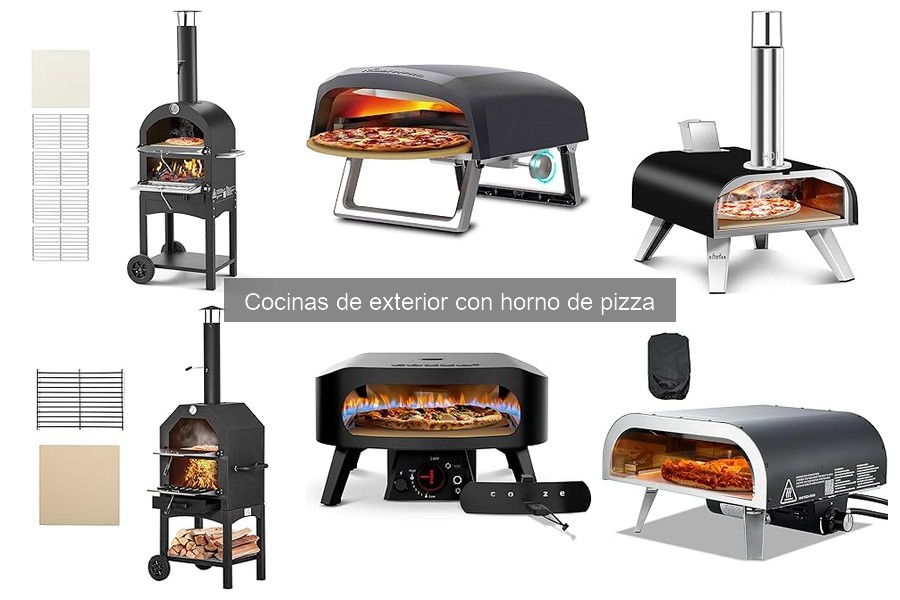 Tipos de cocinas de exterior con horno de pizza: Guía completa