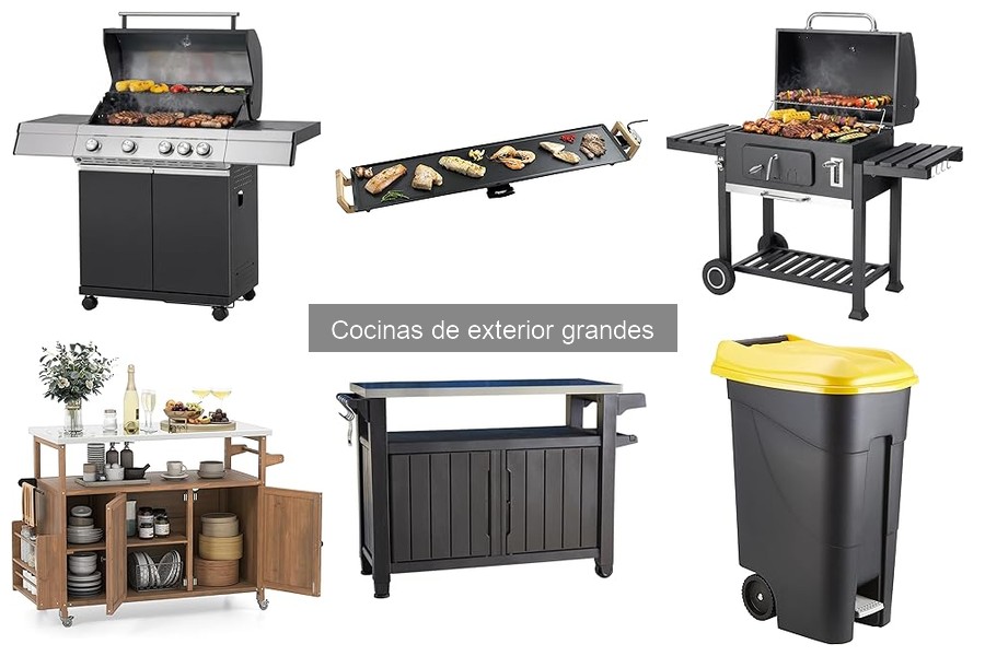 Tipos de cocinas de exterior grandes: guía y recomendaciones