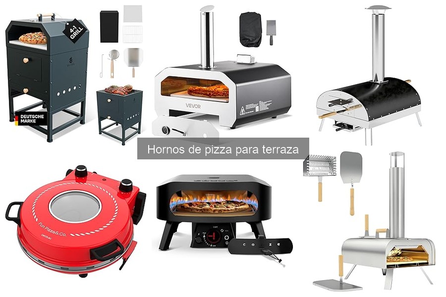 Tipos de hornos de pizza para terraza: materiales y tamaños