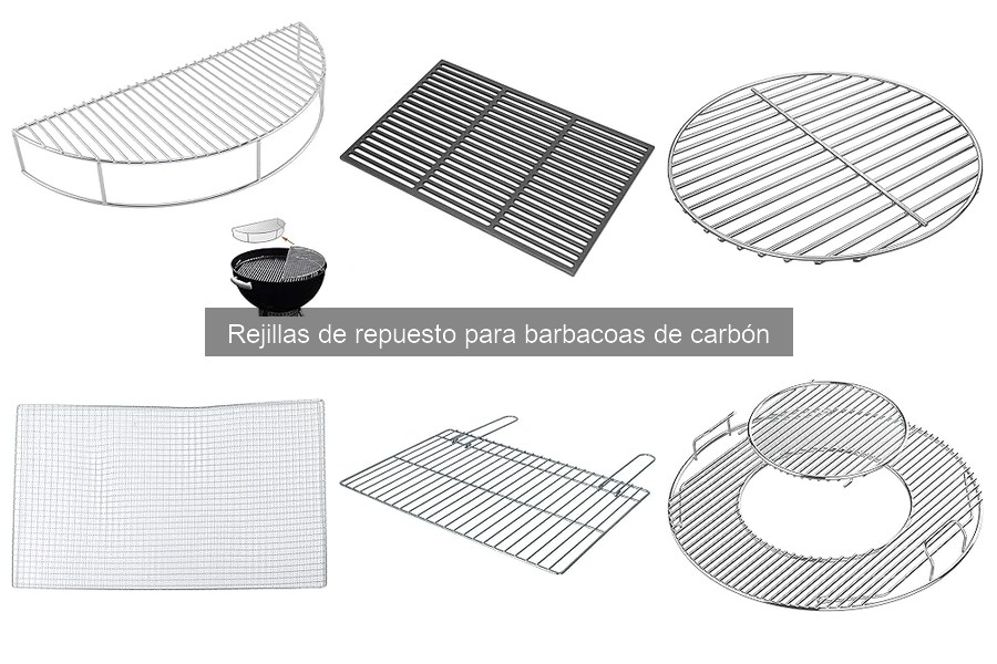 Tipos de rejillas de repuesto para barbacoas de carbón