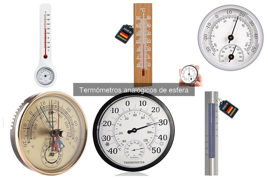 Tipos de termómetros analógicos de esfera y sus usos