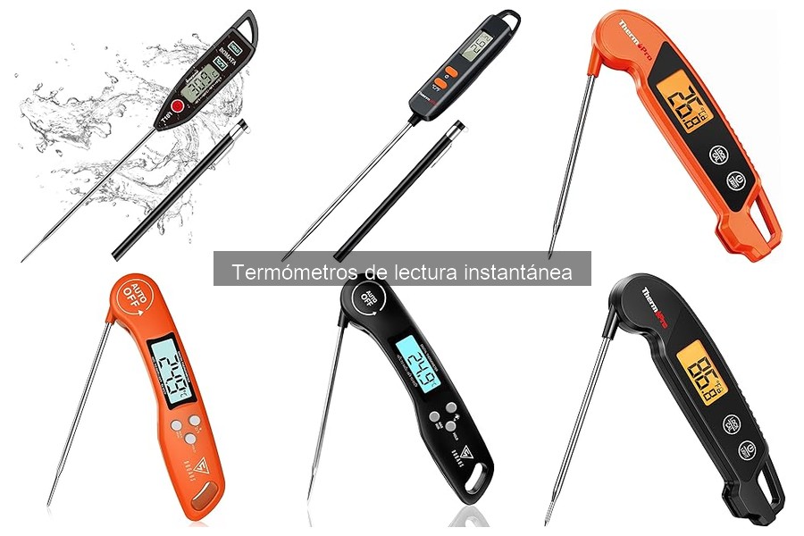 Tipos de termómetros de lectura instantánea para cocina