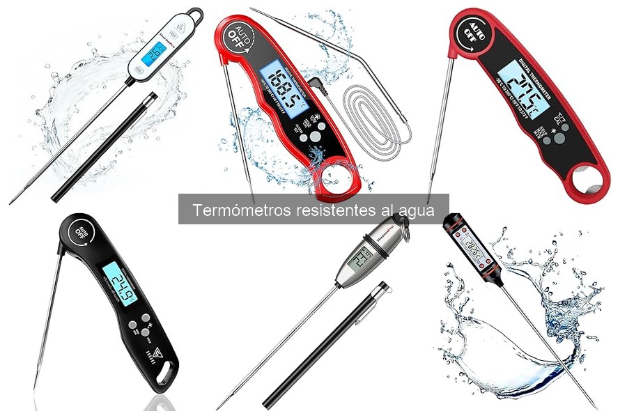 Tipos de termómetros resistentes al agua para cocina y BBQ