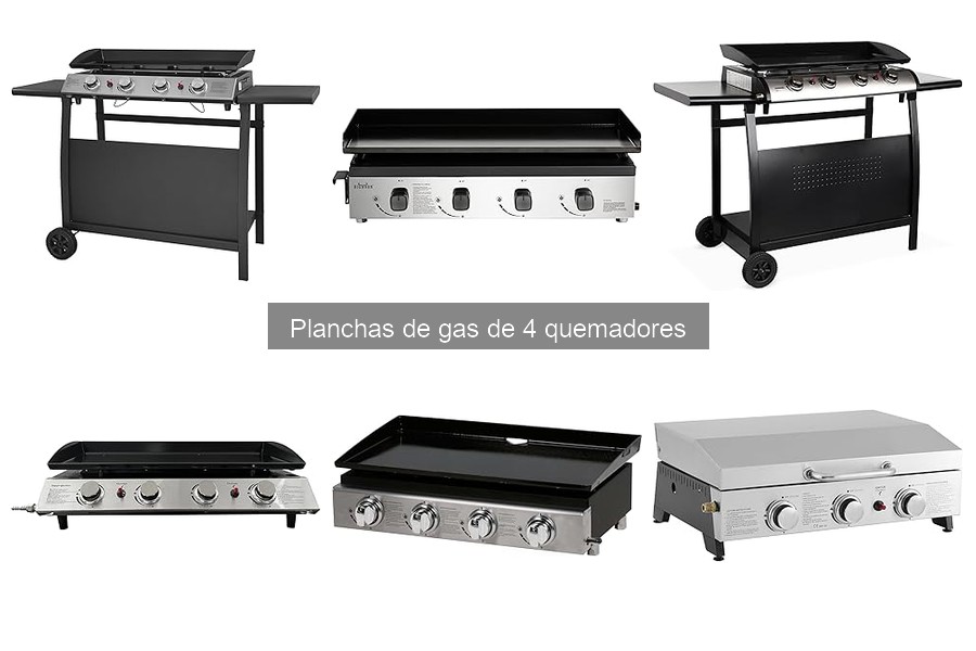 Usos creativos de planchas de gas de 4 quemadores