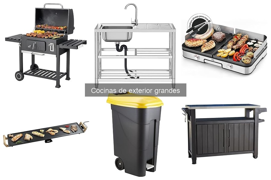 Ventajas y desventajas de las cocinas de exterior grandes