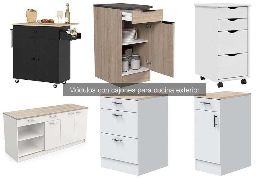 Ventajas y Desventajas de Módulos con Cajones para Cocina Exterior